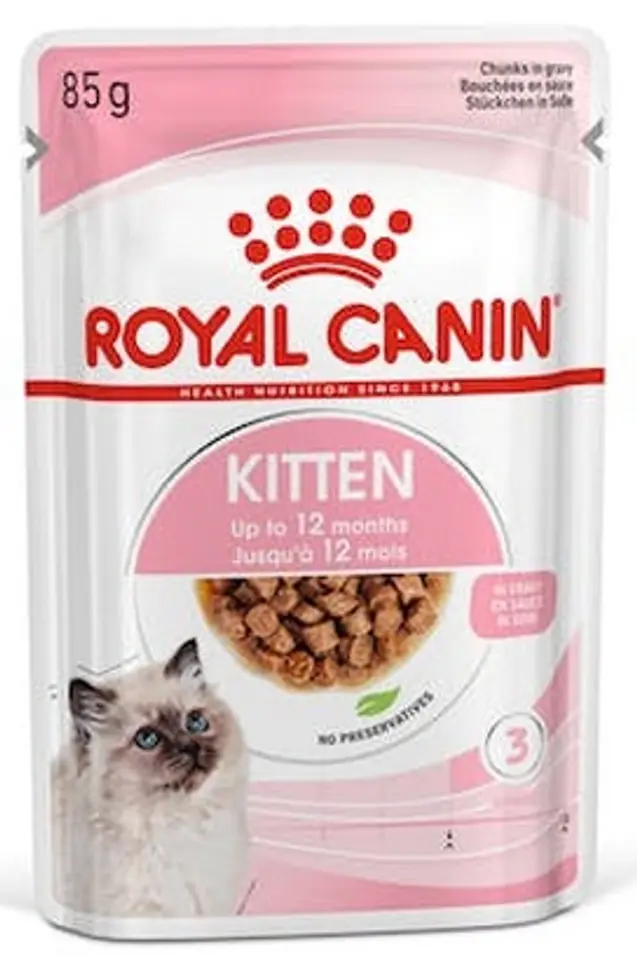 ⁨Royal Canin Kitten Instinctive in sauce wet food for kittens up to 12 months of age sachet 85g⁩ at Wasserman.eu