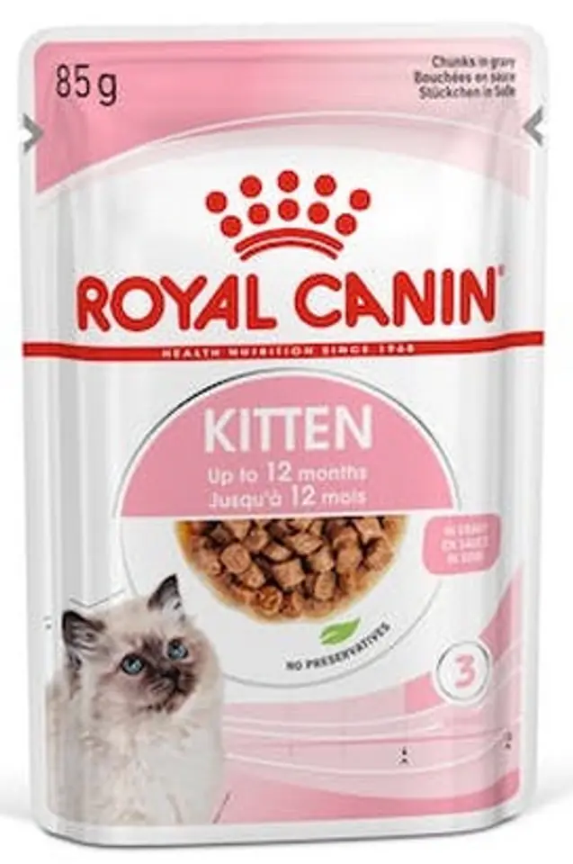 ⁨Royal Canin Kitten w sosie karma mokra dla kociąt do 12 miesiąca życia saszetka 85g⁩ w sklepie Wasserman.eu