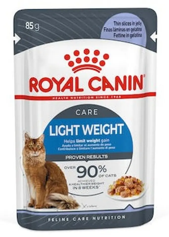 ⁨Royal Canin Ultra Light in Jelly wet food for adult cats, with a tendency to overweight sachet 85g⁩ at Wasserman.eu