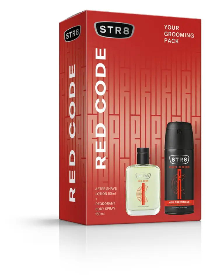 ⁨STR 8 Zestaw prezentowy Red Code (Woda po goleniu 50ml+Deo spray 150ml)⁩ w sklepie Wasserman.eu
