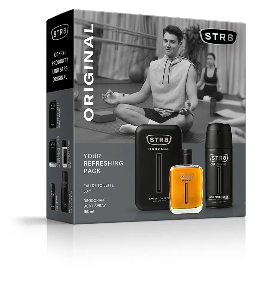 ⁨STR 8 Zestaw prezentowy Original (Woda toaletowa 50ml+Deo spray 150ml)⁩ w sklepie Wasserman.eu