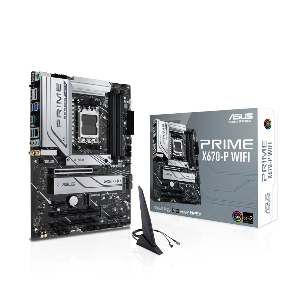 ⁨ASUS PRIME X670-P WIFI AMD X670 Socket AM5 ATX⁩ at Wasserman.eu