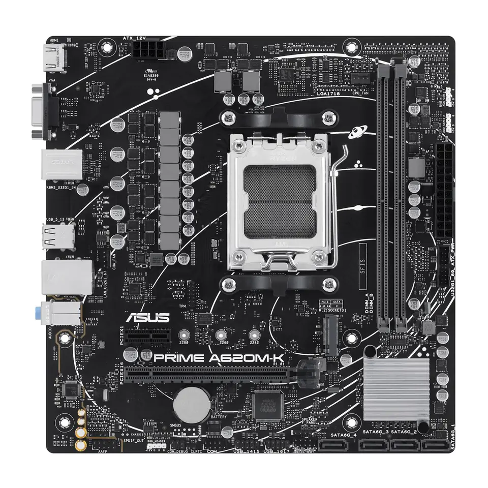 ⁨ASUS PRIME A620M-K AMD A620 Socket AM5 micro ATX⁩ at Wasserman.eu