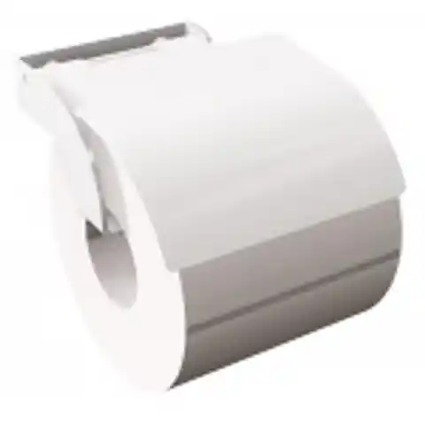 ⁨Uchwyt na papier toaletowy z osłonką TECHNIC biały⁩ w sklepie Wasserman.eu