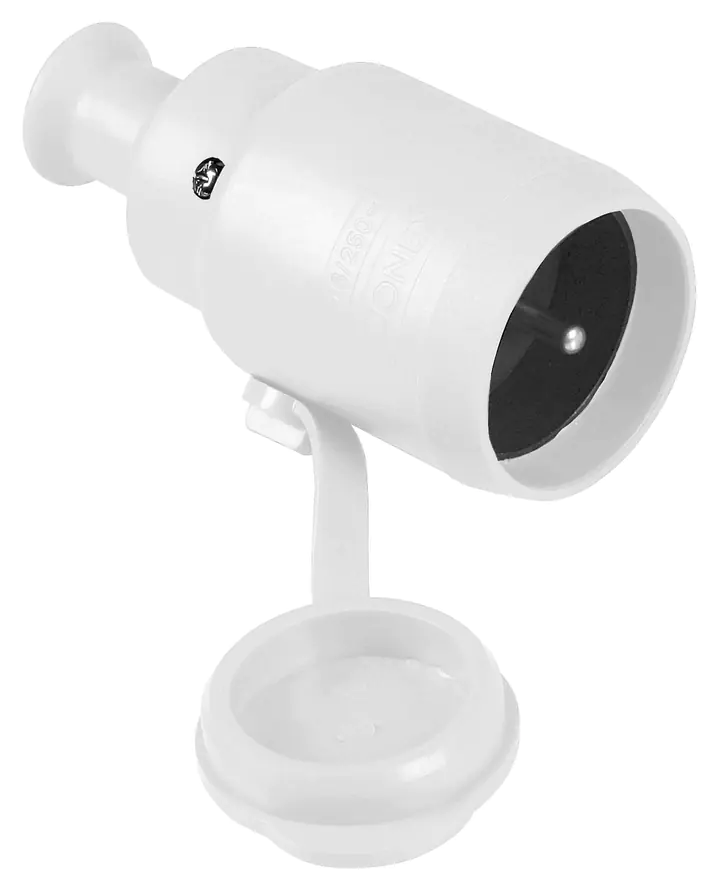 GNIAZDO PRZENOŚNE POJEDYNCZE 16A 250V IP44 BIAŁE w sklepie Wasserman.eu