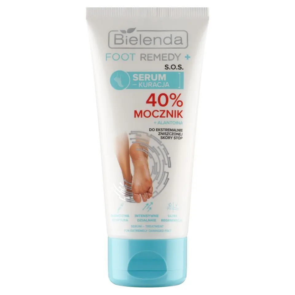 ⁨BIELENDA Foot Remedy + Serum-Kuracja S.O.S.do ekstremalnie zniszczonej skóry stóp - 40% Mocznik 50ml⁩ w sklepie Wasserman.eu