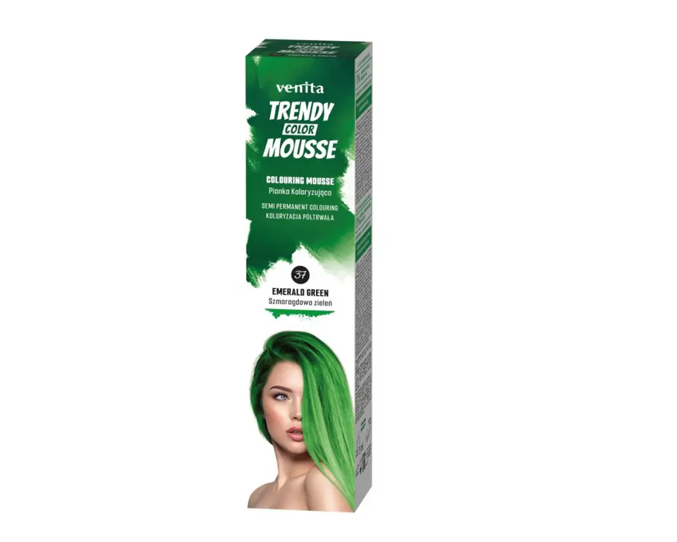 ⁨Venita Trendy Color Mousse hair colouring foam 37 Emerald Green 75ml⁩ at Wasserman.eu