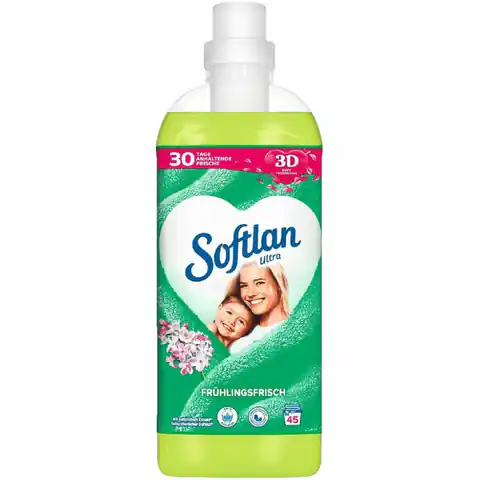 ⁨SOFTLAN Płyn do płukania 1L 45p Fruhlings/zielony⁩ w sklepie Wasserman.eu
