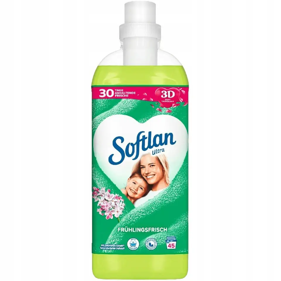 ⁨SOFTLAN Płyn do płukania 1L 45p Fruhlings/zielony⁩ w sklepie Wasserman.eu