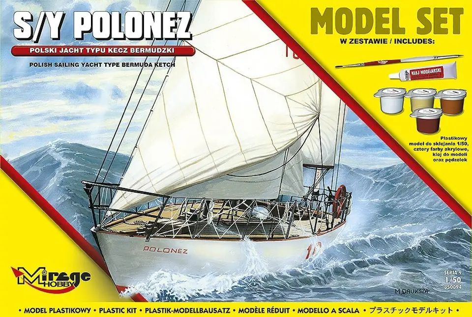 ⁨Plastic model Polish yacht Type Ketch Bermudzki 1/50⁩ at Wasserman.eu