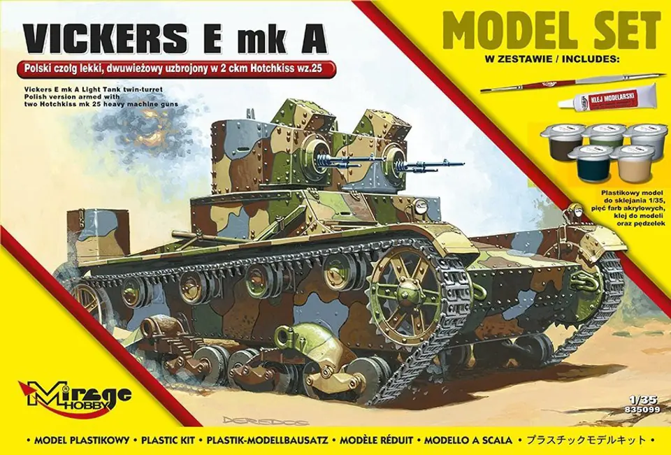 ⁨VICKERS E MK A Polski czołg lekki , dwuwieżowy⁩ w sklepie Wasserman.eu