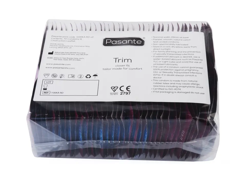 ⁨Prezerwatywy Pasante Trim 72's Bulk Pack⁩ w sklepie Wasserman.eu