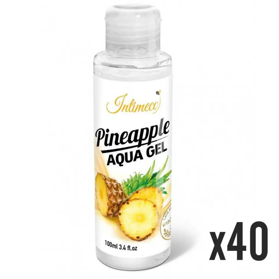 ⁨INTIMECO Pineapple Aqua Gel 100ml - pakiet 40 sztuk⁩ w sklepie Wasserman.eu
