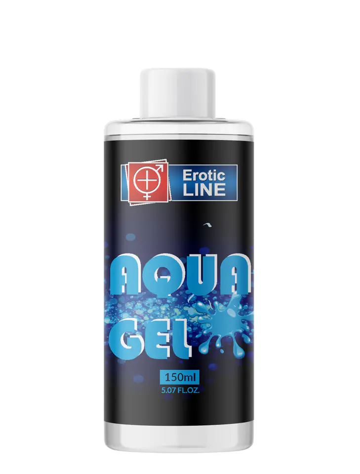 ⁨Erotic Line Aqua Gel Black 150ml⁩ w sklepie Wasserman.eu