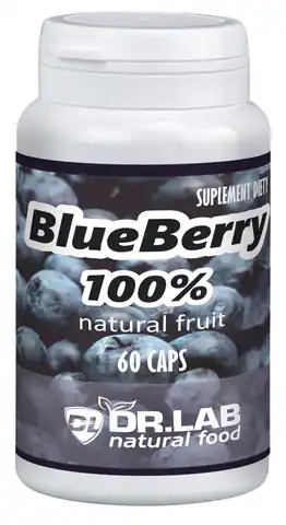 ⁨Dr.Lab Blue Berry 100% 60 kaps. suplemet diety⁩ w sklepie Wasserman.eu