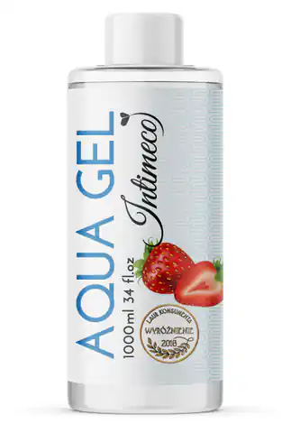 ⁨Intimeco Aqua Strawberry Gel 1000ml⁩ w sklepie Wasserman.eu