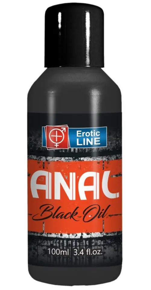 ⁨Erotic Line Anal Black Oil 100ml⁩ w sklepie Wasserman.eu