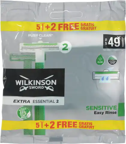 ⁨Wilkinson Sword Extra2 Sensitive Jednorazowa Maszynka do Golenia 7 szt.⁩ w sklepie Wasserman.eu