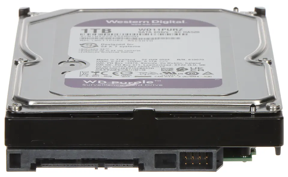 ⁨DYSK DO REJESTRATORA HDD-WD11PURZ 1TB 24/7 WESTERN DIGITAL⁩ w sklepie Wasserman.eu