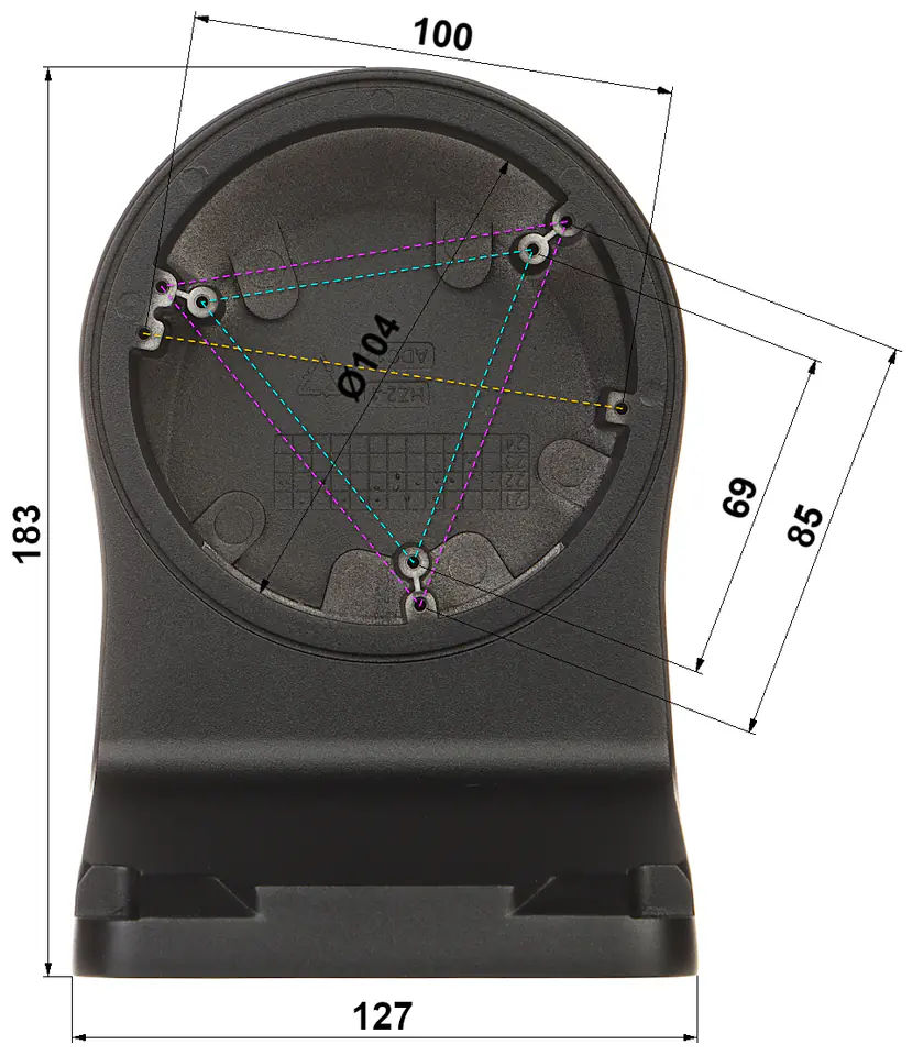 UCHWYT DO KAMER KULISTYCH TR-WM03-D-IN-BLACK UNIVIEW w sklepie Wasserman.eu