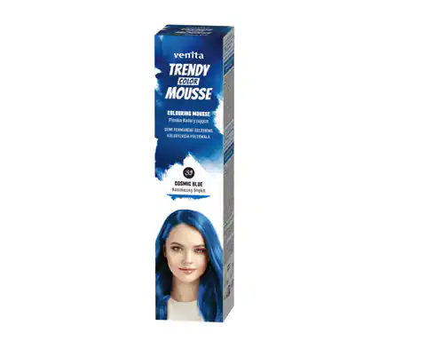⁨VENITA Trendy Color Mousse Pianka koloryzująca do włosów - 39 Cosmic Blue (Kosmiczny Błękit)  75ml⁩ w sklepie Wasserman.eu