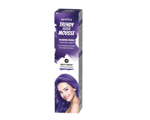 ⁨VENITA Trendy Color Mousse Pianka koloryzująca do włosów - 40 Violet Fantasy (Fioletowa Fantazja)  75ml⁩ w sklepie Wasserman.eu