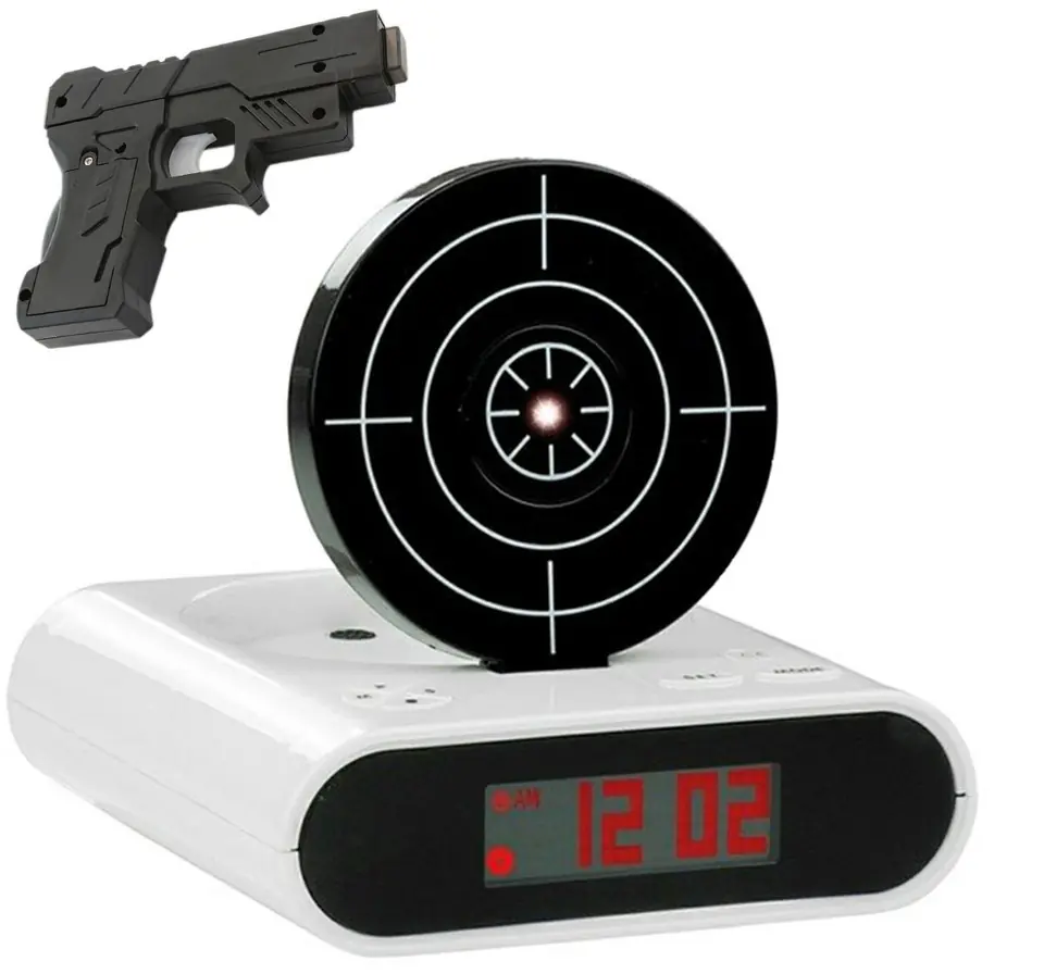 ⁨AG642A Sniper alarm clock white⁩ at Wasserman.eu