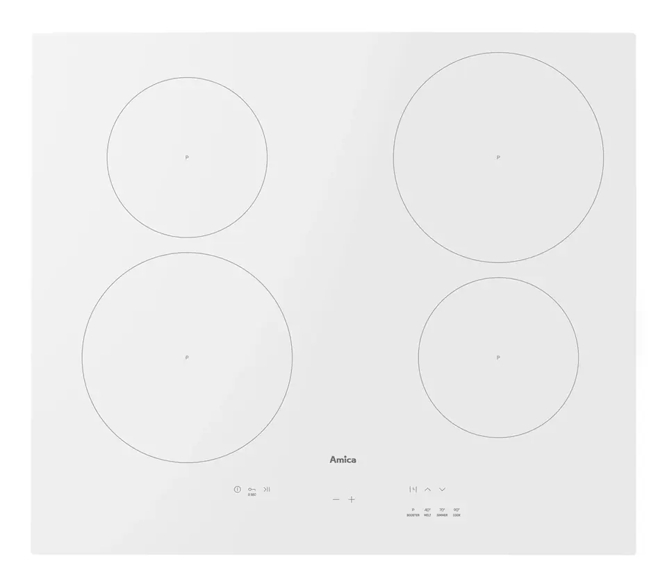 ⁨Induction cooktop Amica PIDH6140PHTUN 3.0 white Unpacked⁩ at Wasserman.eu