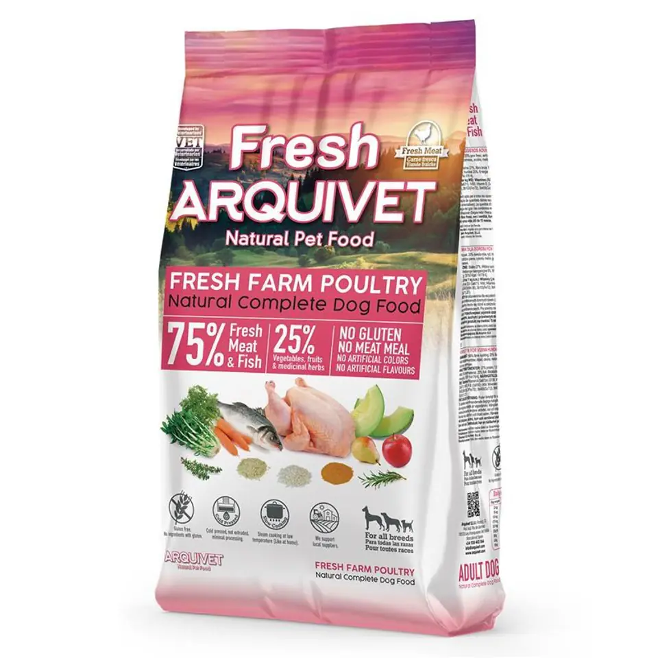 ⁨ARQUIVET Fresh Chicken and oceanic fish - dry dog food -  2,5 kg⁩ at Wasserman.eu