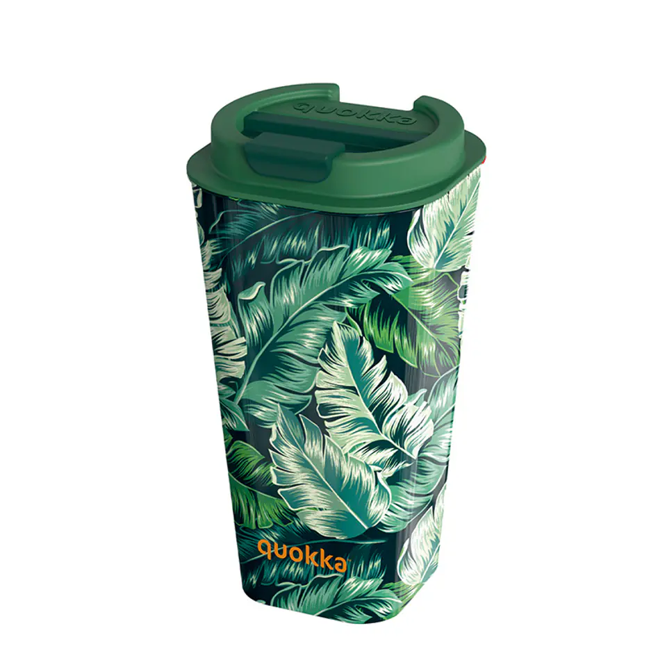 ⁨Quokka Vaso Cafe Doble Pared - Kubek z podwójnymi ściankami 450 ml (Jungle)⁩ w sklepie Wasserman.eu