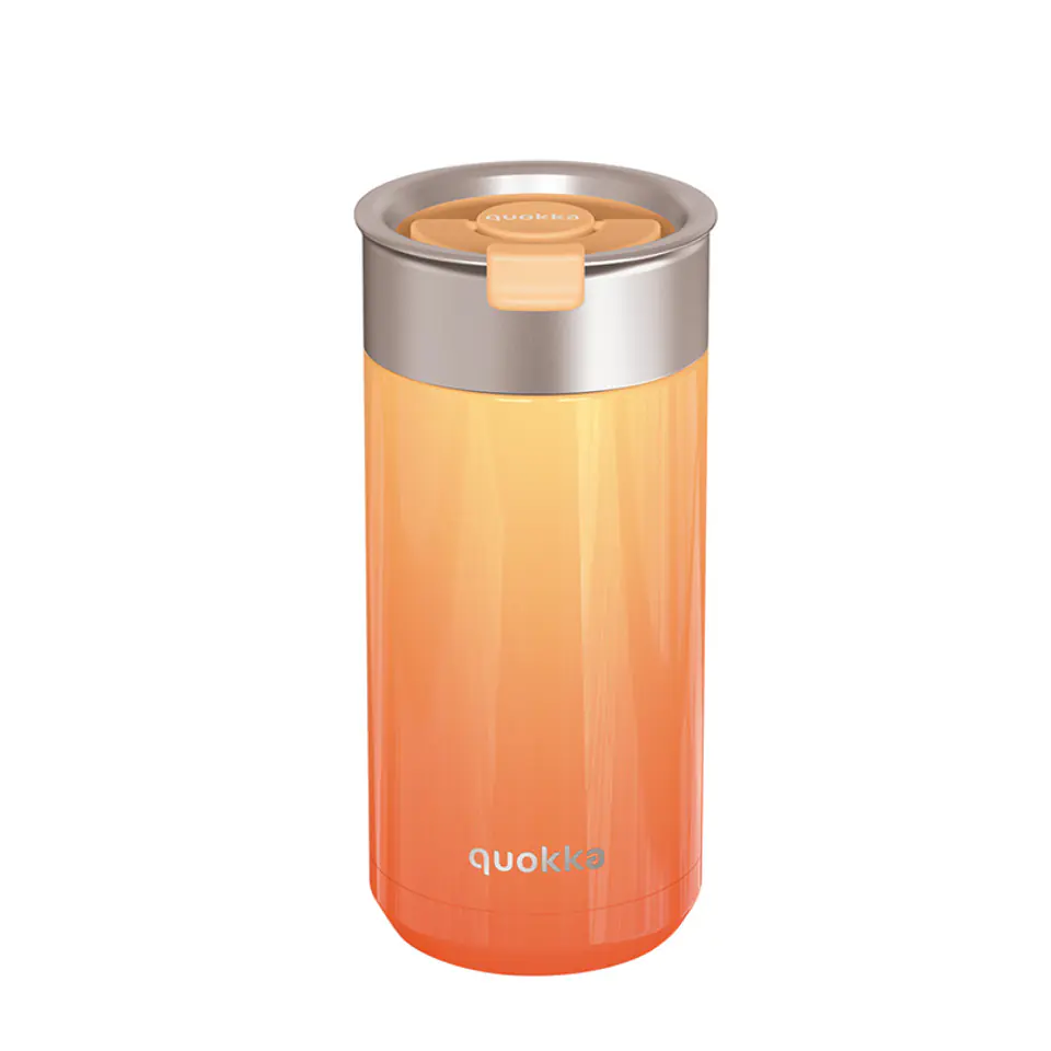 ⁨Quokka Boost Coffee Tumbler - Kubek termiczny ze stali nierdzewnej z zaparzaczem 400 ml (Apricot Orange)⁩ w sklepie Wasserman.eu