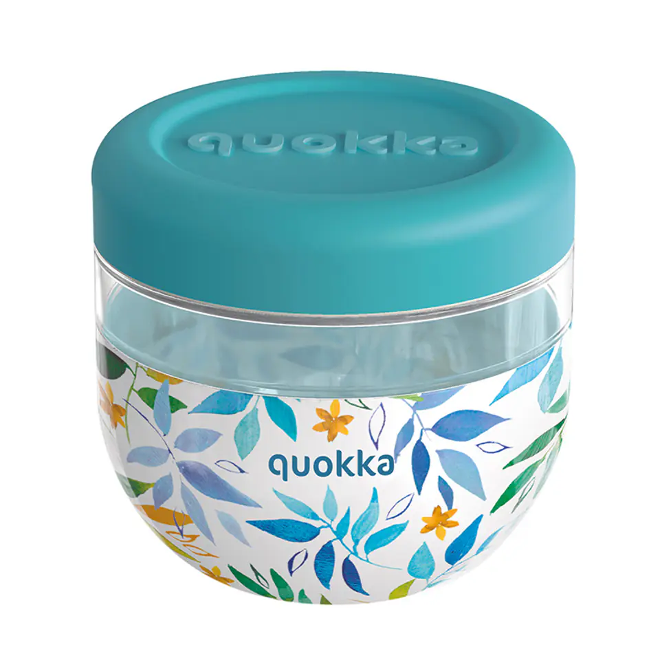 ⁨Quokka Bubble Food Jar - Pojemnik na żywność / lunchbox 770 ml (Watercolor Leaves)⁩ w sklepie Wasserman.eu