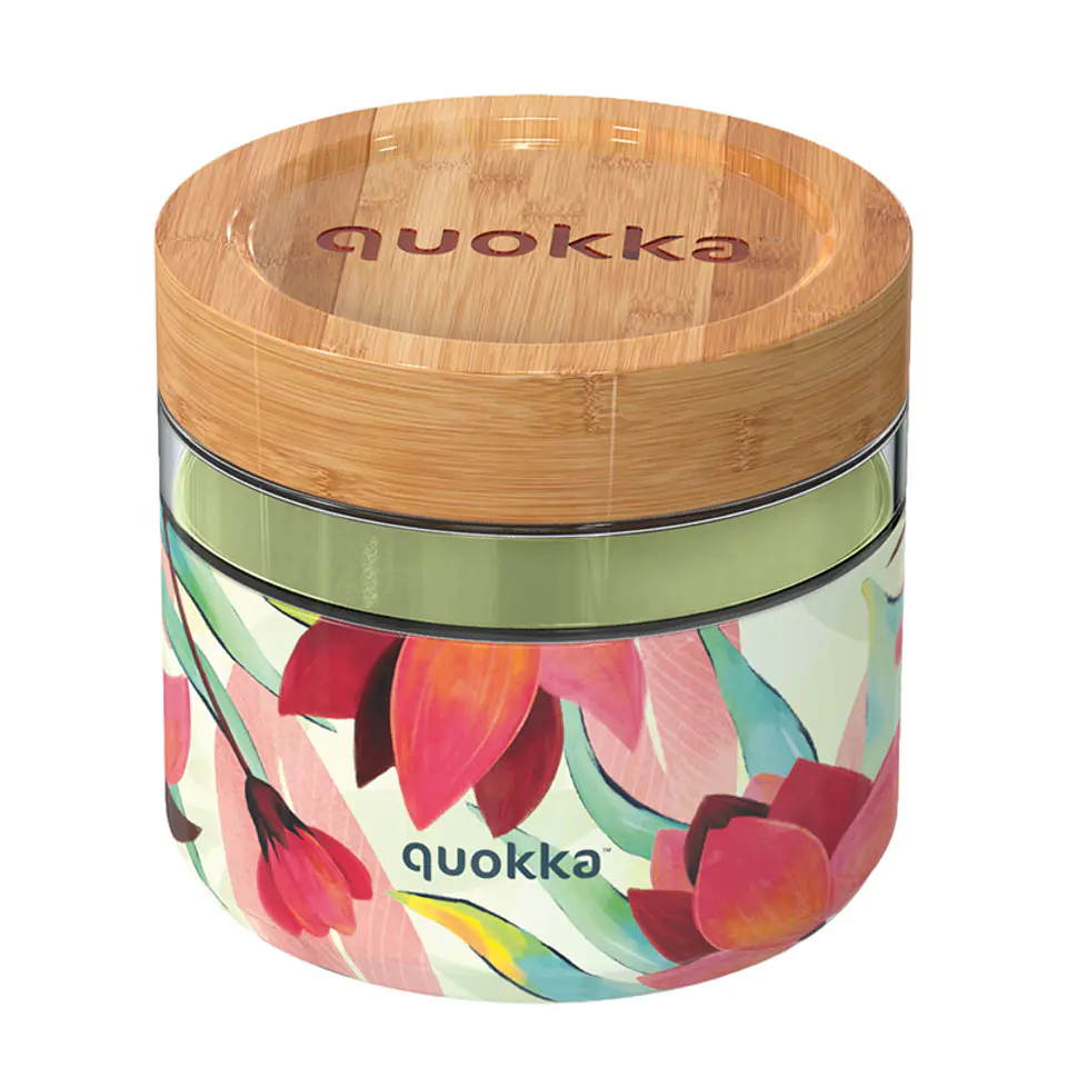 ⁨Quokka Deli Food Jar - Pojemnik szklany na żywność / lunchbox 820 ml (Spring)⁩ w sklepie Wasserman.eu