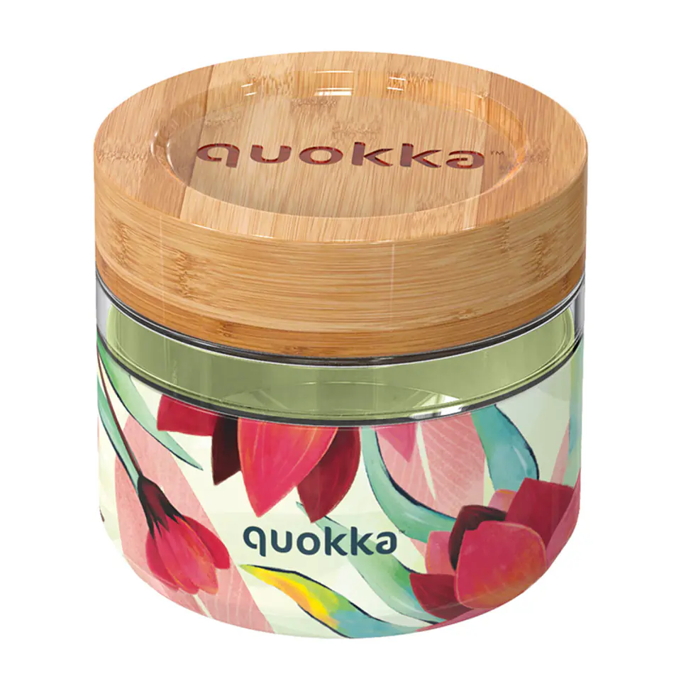 ⁨Quokka Deli Food Jar - Pojemnik szklany na żywność / lunchbox 500 ml (Spring)⁩ w sklepie Wasserman.eu