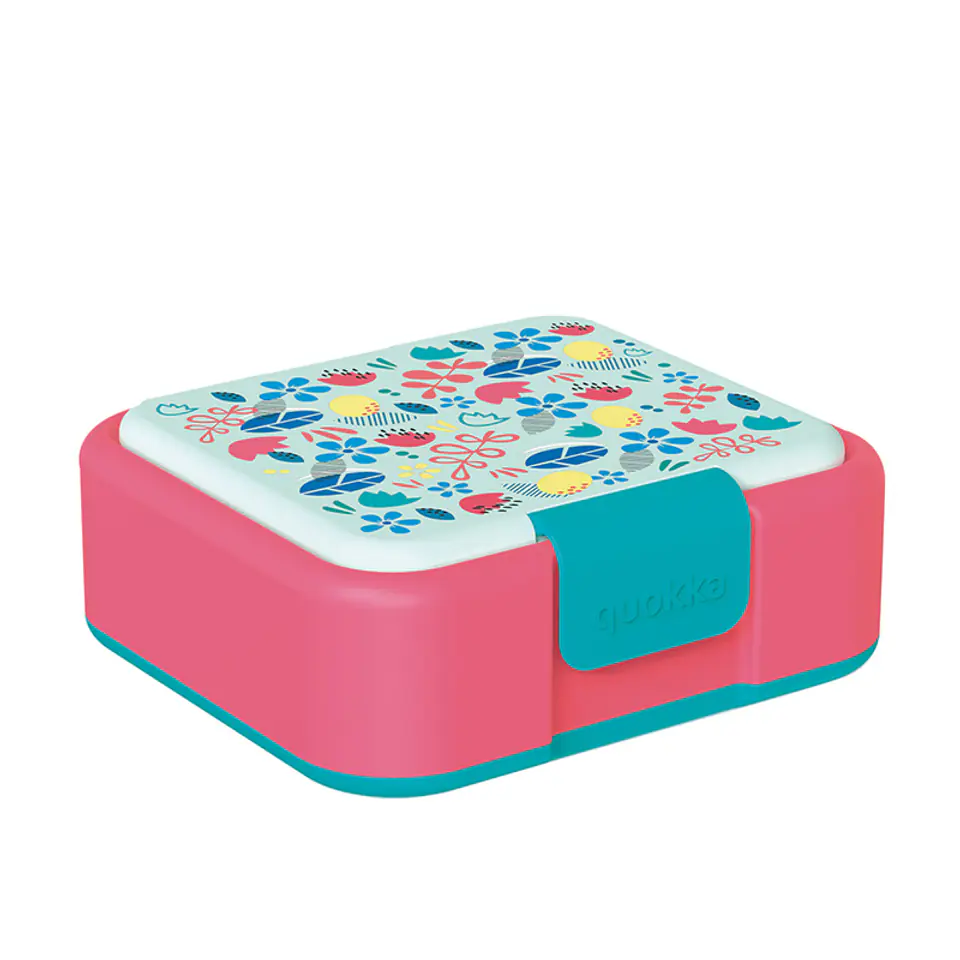 ⁨Quokka Twist Kids - Pojemnik na żywność z podwójnymi ściankami / lunchbox (Flowers)⁩ w sklepie Wasserman.eu