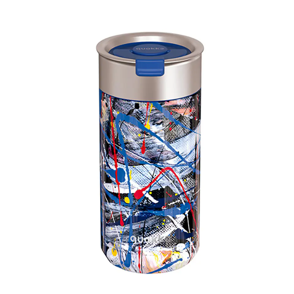 ⁨Quokka Boost Coffee Tumbler - Kubek termiczny ze stali nierdzewnej z zaparzaczem 400 ml (Abstract)⁩ w sklepie Wasserman.eu