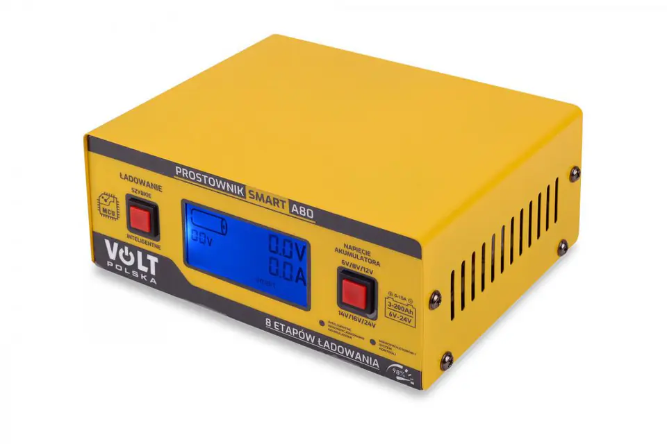 ⁨Prostownik Smart Volt Polska 6V/12V/24V 15A A80⁩ w sklepie Wasserman.eu