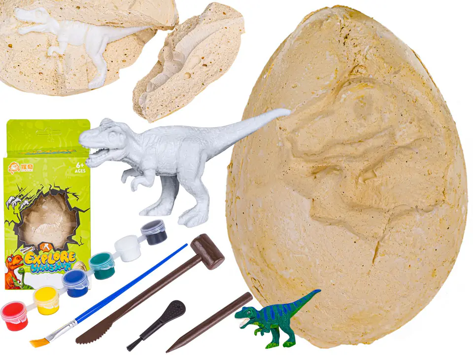 Wykopaliska Archeologiczne, JAJKO Z DINOZAUREM, Mały Archeolog - Zestaw w sklepie Wasserman.eu