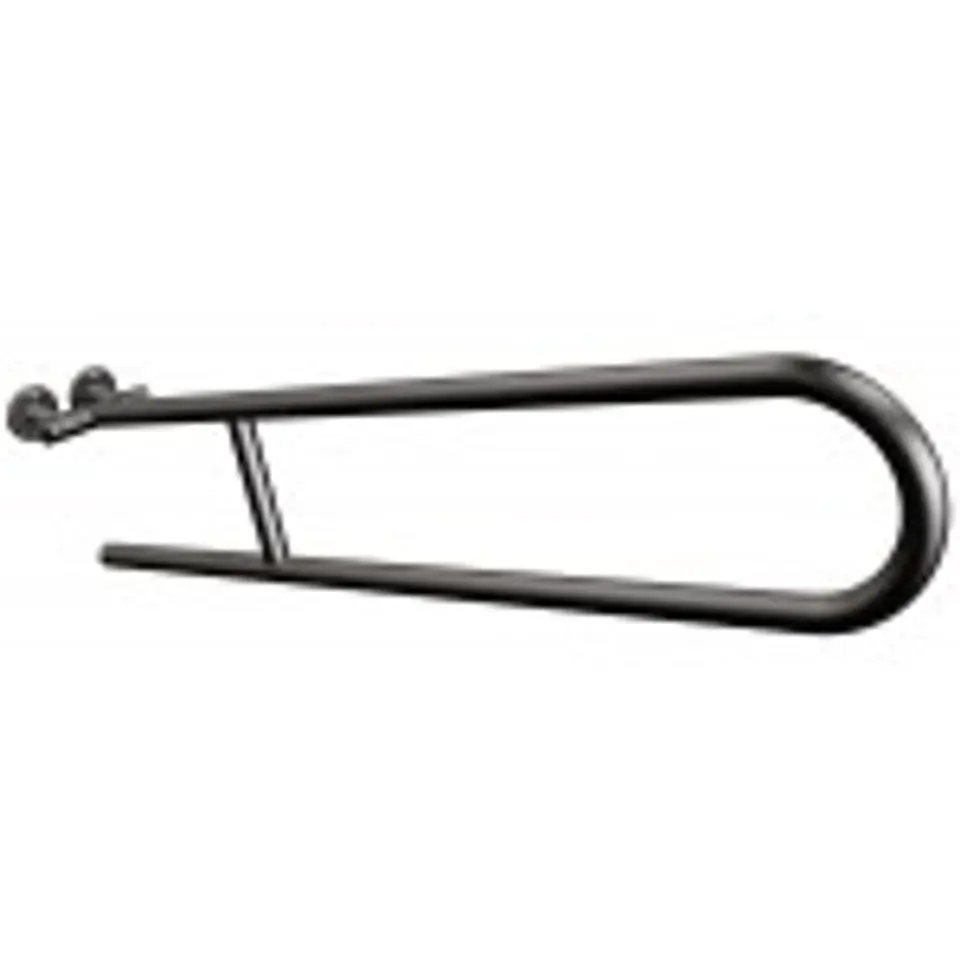 ⁨Uchwyt półokrągły stały 85cm czarny⁩ w sklepie Wasserman.eu