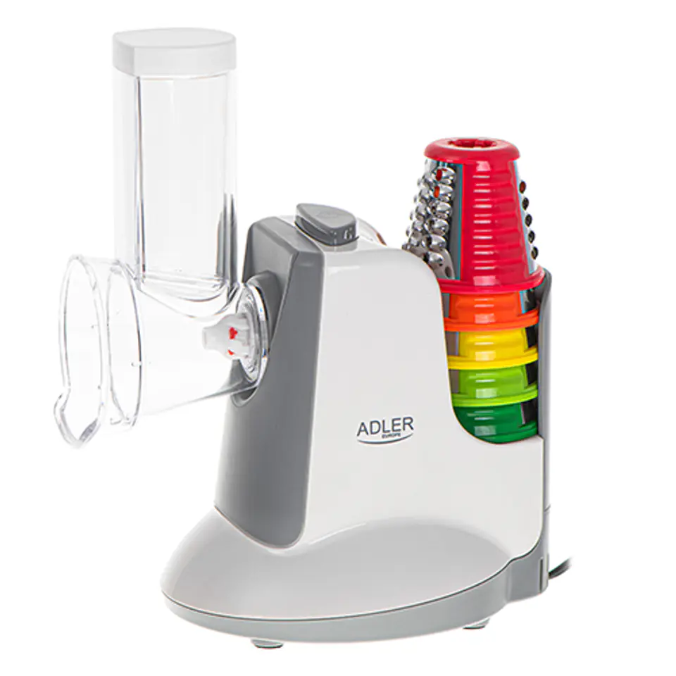 ⁨Adler | Vegetable Slicer | AD 4815 | White/Grey | 150 W⁩ at Wasserman.eu