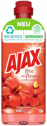 ⁨Ajax Hibiscus Flowers Uniwersalny Środek Czyszczący 1 l DE⁩ w sklepie Wasserman.eu