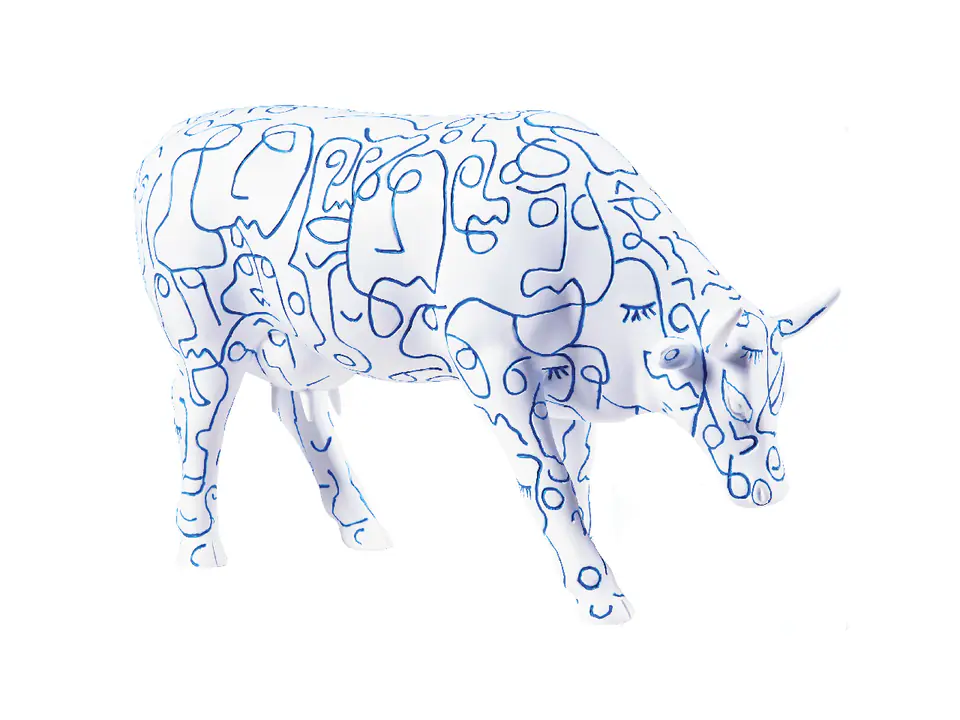 ⁨CowParade Arty Cow Private collection, autor: Michael Clave.⁩ w sklepie Wasserman.eu