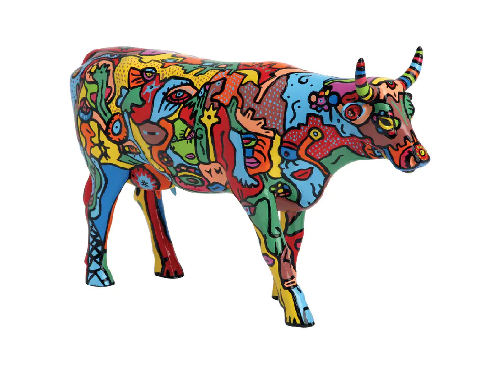 ⁨CowParade Moo York Celebration New York 2000, autor: Billi The Artist.⁩ w sklepie Wasserman.eu