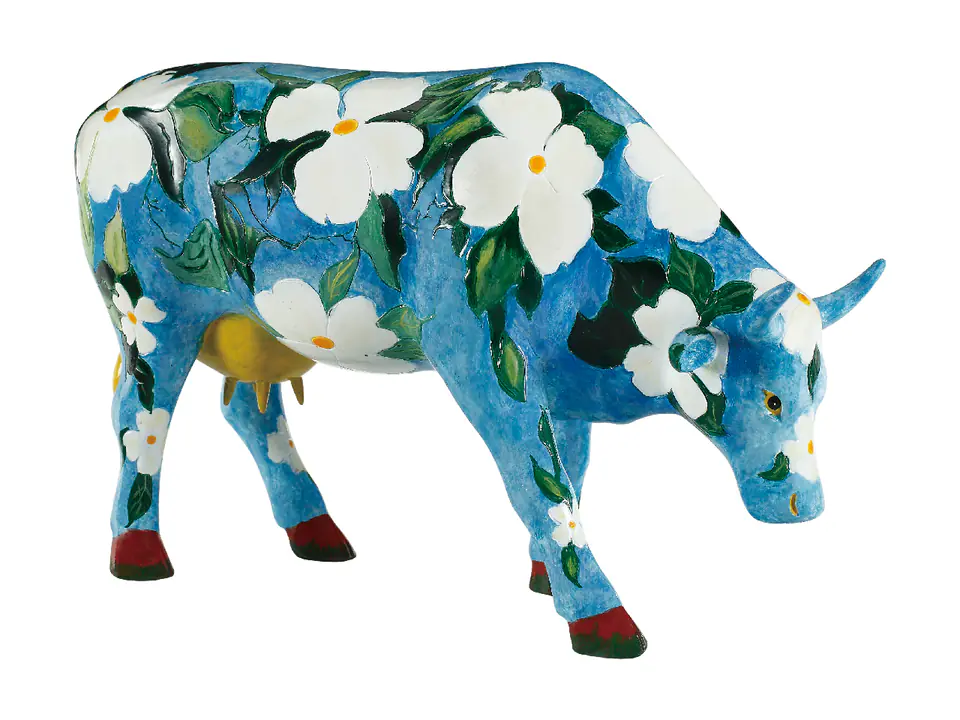 ⁨CowParade North Carolina 2012, Cowalina Dogwood, autor: Molly Brown Roberts.⁩ w sklepie Wasserman.eu