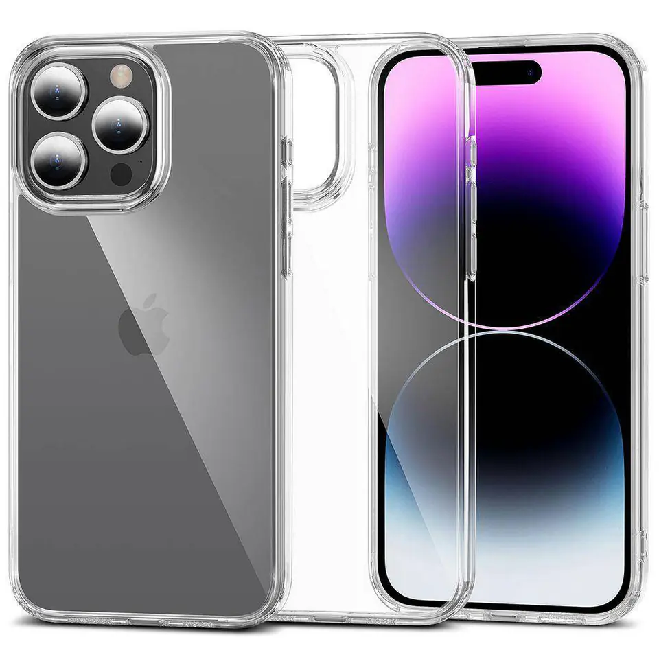 ⁨Etui APPLE IPHONE 15 PRO Tech-Protect Flexair Hybrid transparentne⁩ w sklepie Wasserman.eu