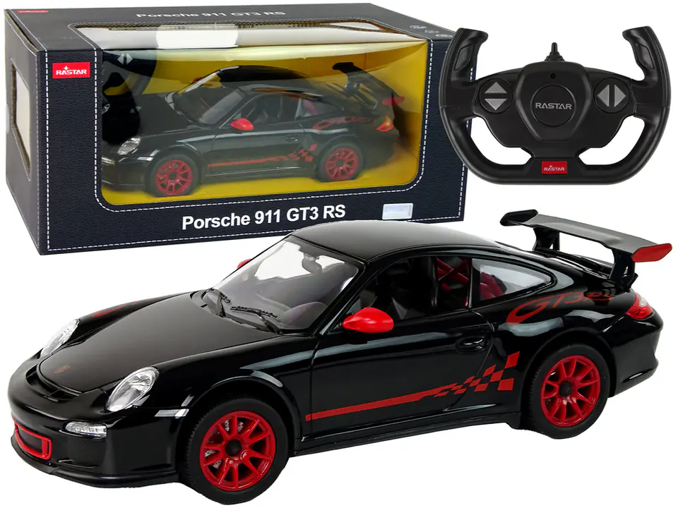 ⁨Auto R/C Porsche 911 GT3 RS 1:14 Rastar Czarne⁩ w sklepie Wasserman.eu