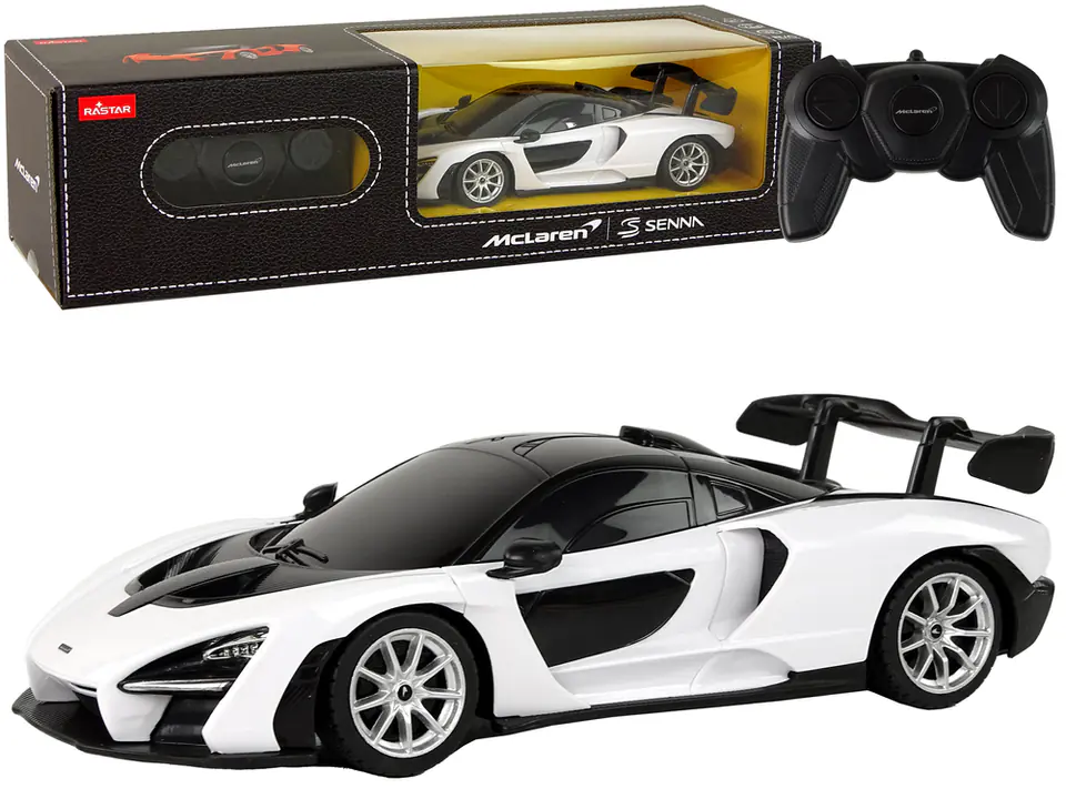 ⁨Auto Sportowe RC 1:18 Zdalnie Sterowany McLaren Senna Biały⁩ w sklepie Wasserman.eu