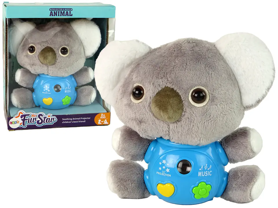 Koala Projektor Dźwięki Zabawka Interaktywna Szara w sklepie Wasserman.eu