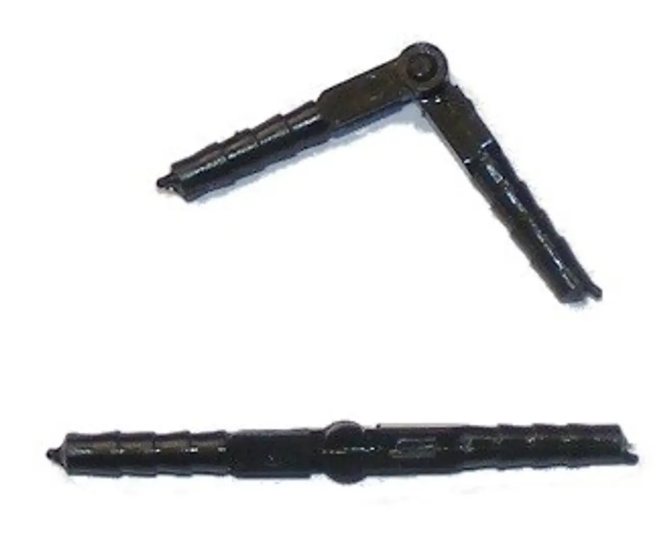 Zylindrisches Scharnier mit Stick 3,5 x 48mm, schwarz (6 Stück) im Wasserman.eu