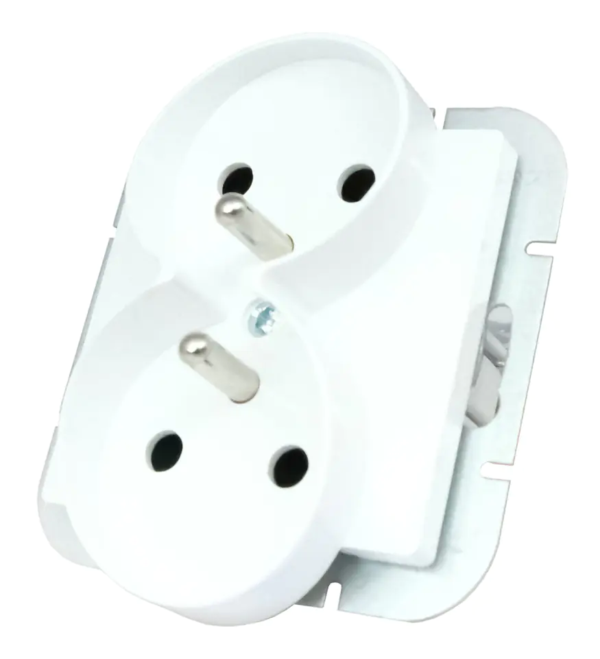 Gniazdo p/t 2x2P+Z 16A, 250V do sys. ramk. w sklepie Wasserman.eu